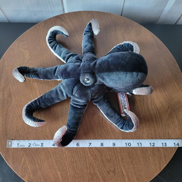 Douglas Octopus Blue/Gray Plush Stuffed Cuddle Toy, Ocean Beach Plush EUC - Picture 8 of 8